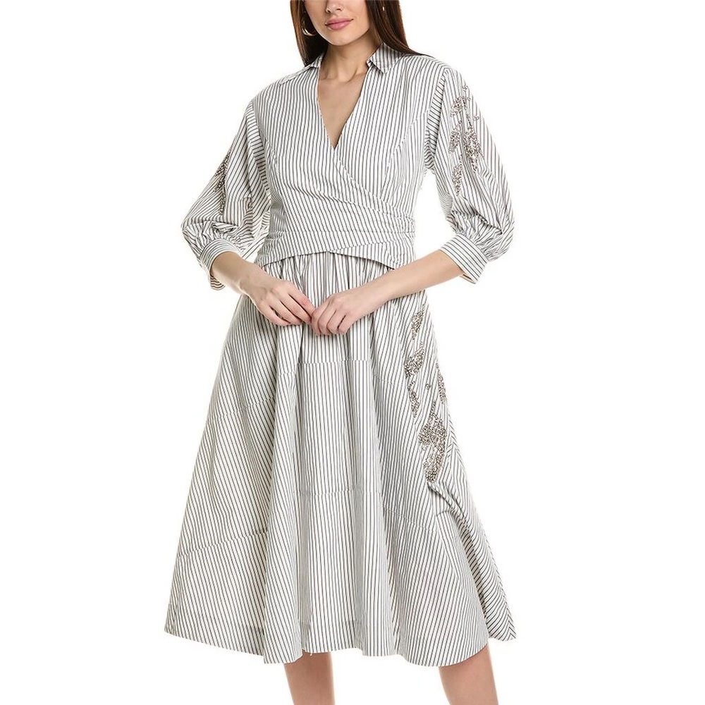 Cinq a Sept Camron Crystal Midi Dress